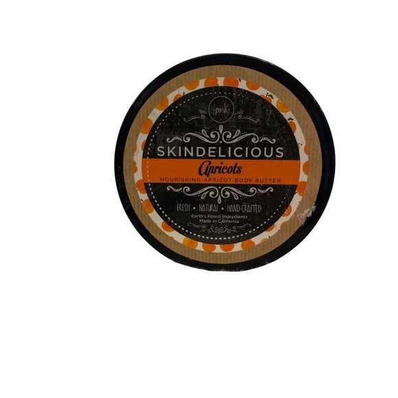 Skindelicious Apricots Nourishing Apricot Body Butter 10 Oz Shea & Cocoa Butter - Picture 2 of 7